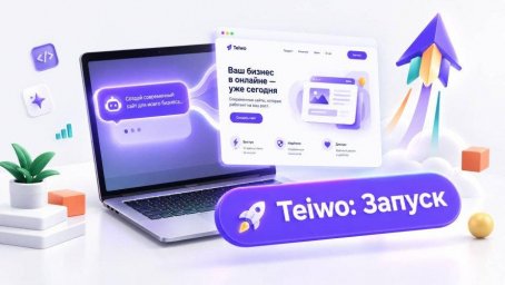 Запуск новой платформы Teiwo помогает бизнесам экономить время и ресурсы на создание сайта Запуск новой платформы Teiwo помогает бизнесам экономить время и ресурсы на создание сайта